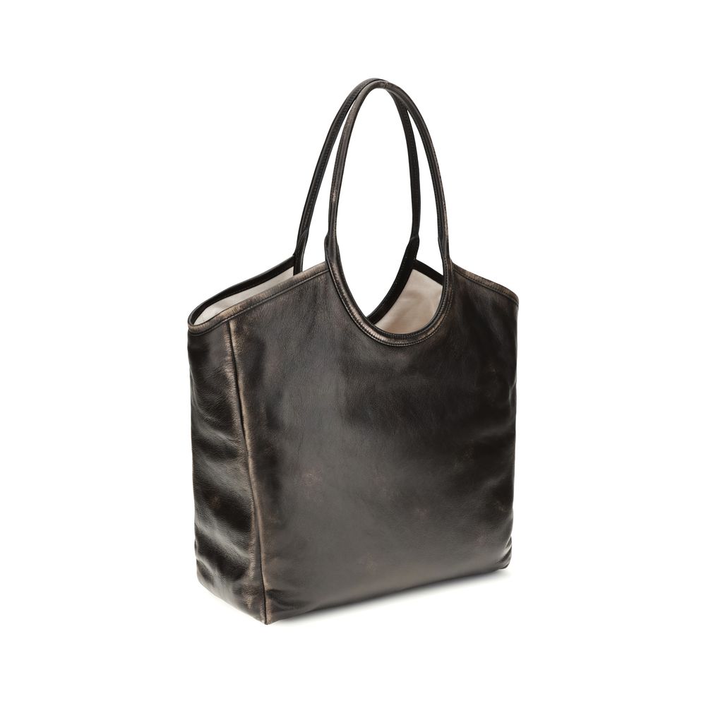 Miu Miu Brown Ivy leather Tote Bag