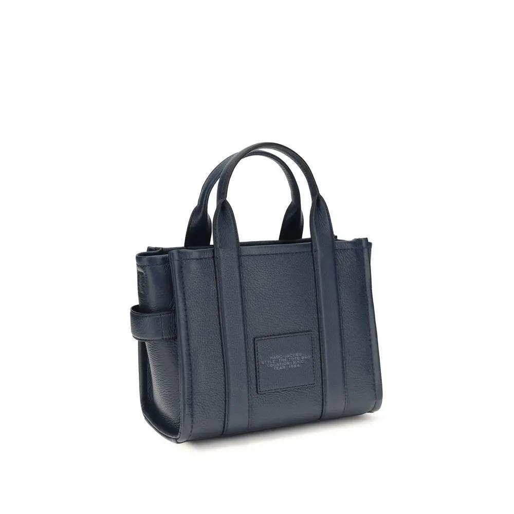 Marc Jacobs Bos Taurus blue calf leather handbag, top-handle bag, front view