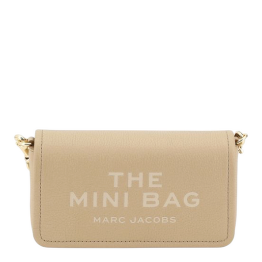 Marc Jacobs The Mini Bag Shoulder Bag Beige Leather