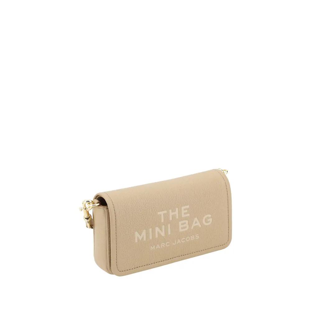 Marc Jacobs Bos Taurus The Mini Bag beige calf leather shoulder bag front view