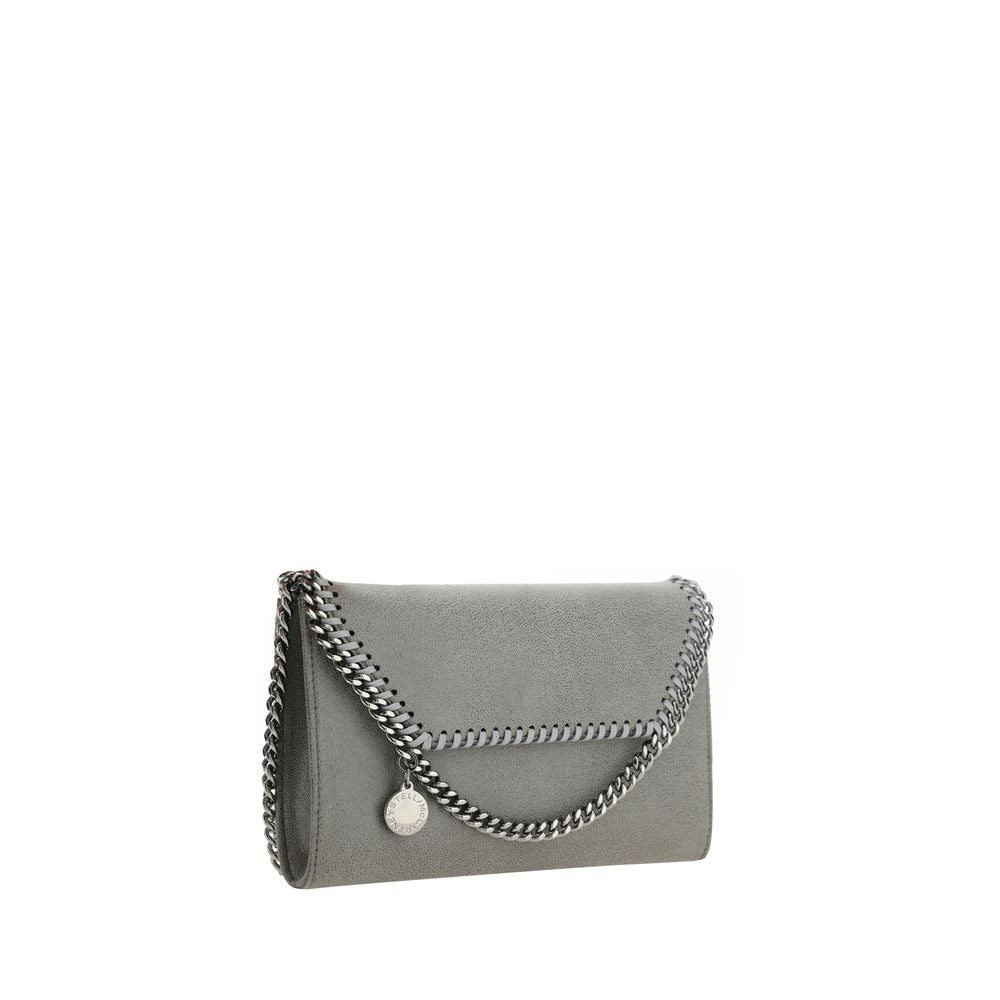 Stella McCartney Falabella Mini Shoulder Bag Gray Polyester Faux Leather