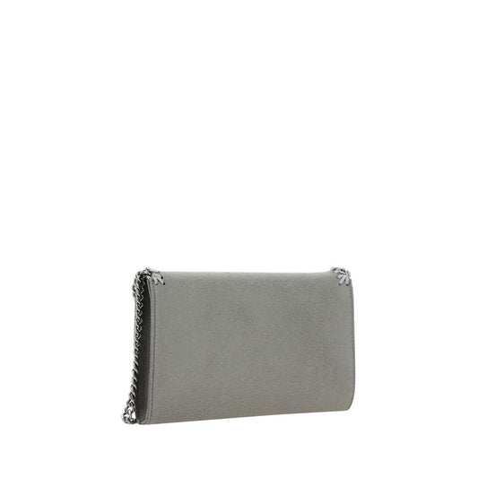 Stella McCartney Falabella Mini Bolso de Hombro Gris Poliéster Piel Sintética