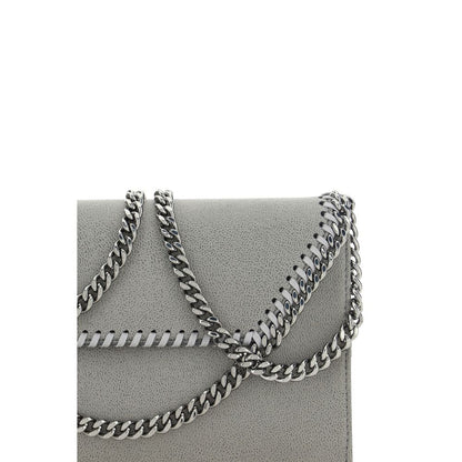 Stella McCartney Falabella Mini Shoulder Bag Gray Polyester Faux Leather