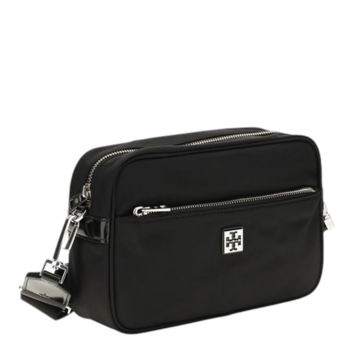 Tory Burch The Virginia Shoulder Bag Black Nylon Synthetic