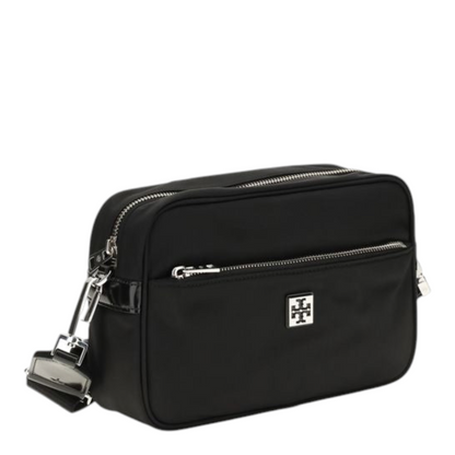 Tory Burch The Virginia Shoulder Bag Black Nylon Synthetic