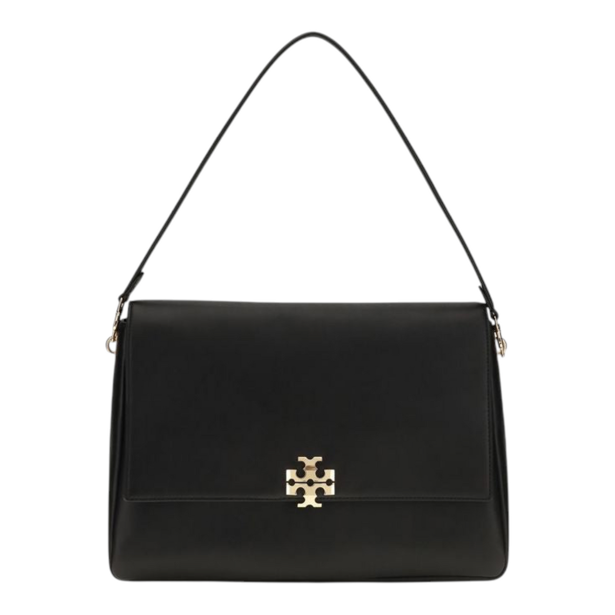 Tory Burch The Charlie Large Shoulder Bag Black Leather