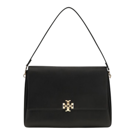 Tory Burch The Charlie Large Shoulder Bag Black Leather