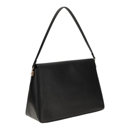 Tory Burch The Charlie Large Shoulder Bag Black Leather