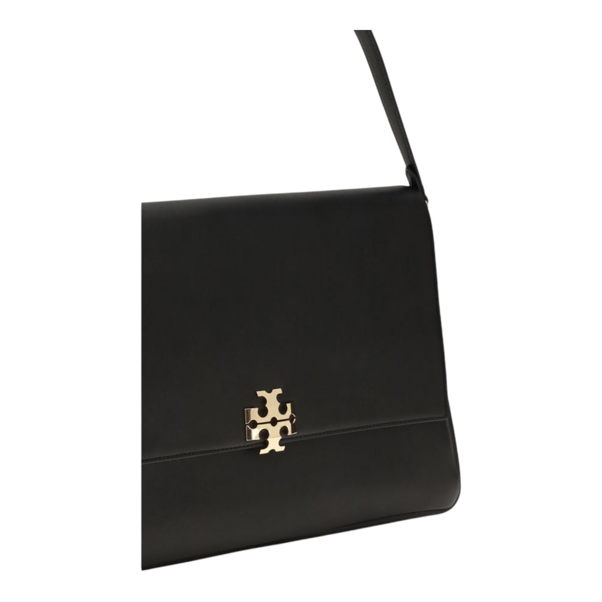 Tory Burch The Charlie Large Shoulder Bag Black Leather