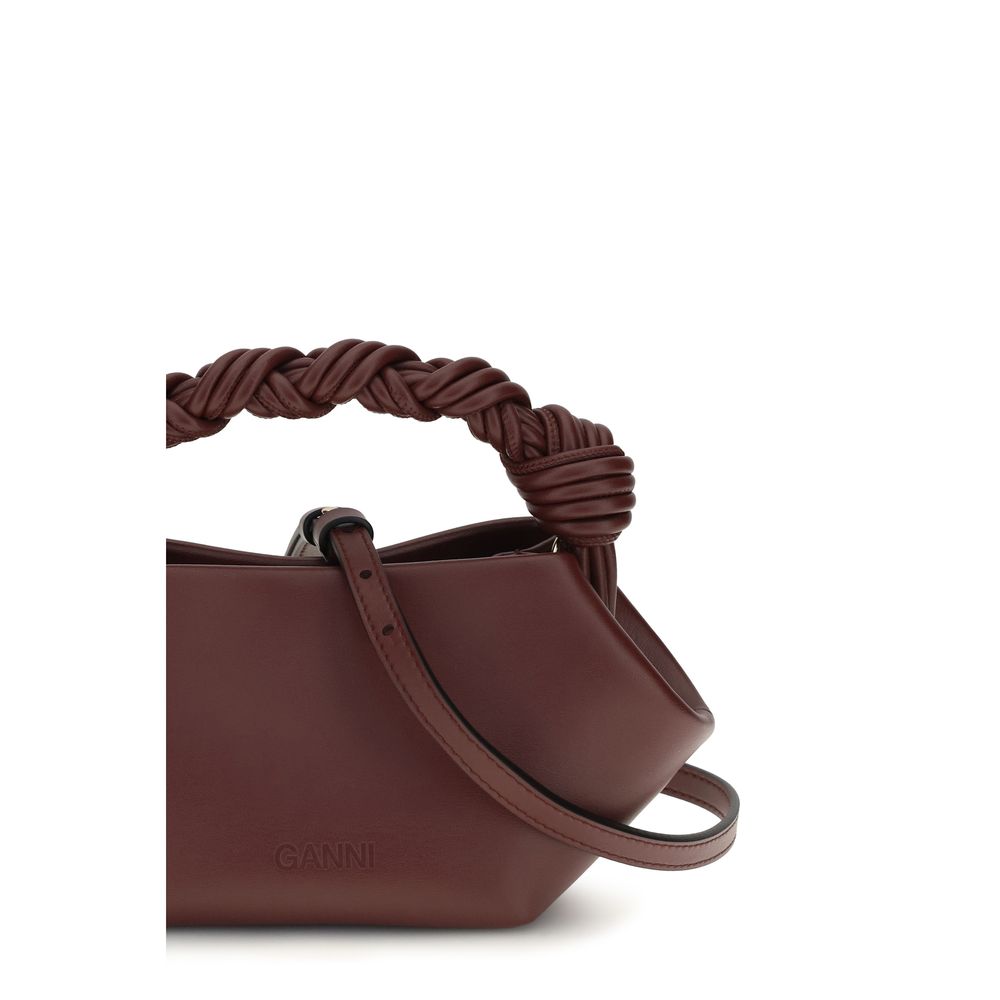 Ganni Bordeaux  Bou Mini Handbag
