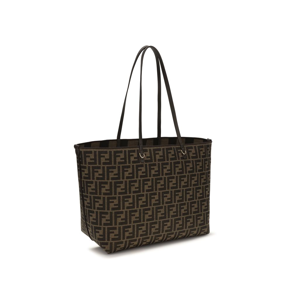 Fendi Brown The Roll Medium Tote Bag
