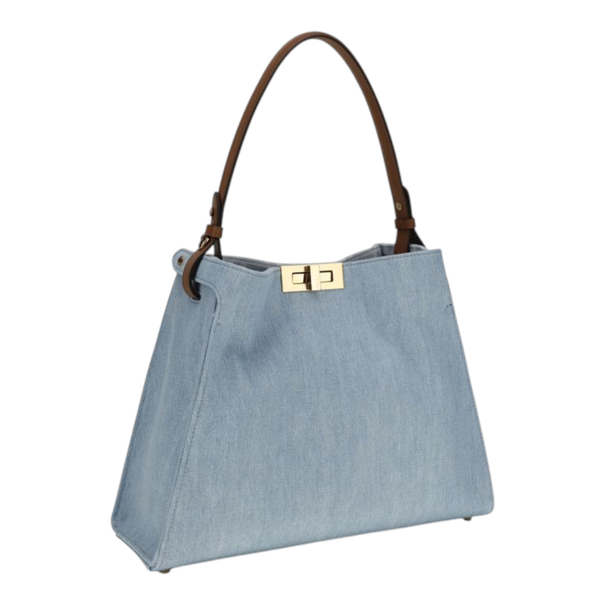 Fendi Medium Way Bolso de Mano Azul