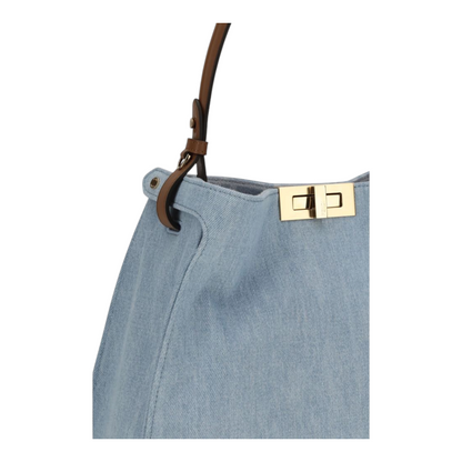 Fendi Medium Way Bolso de Mano Azul
