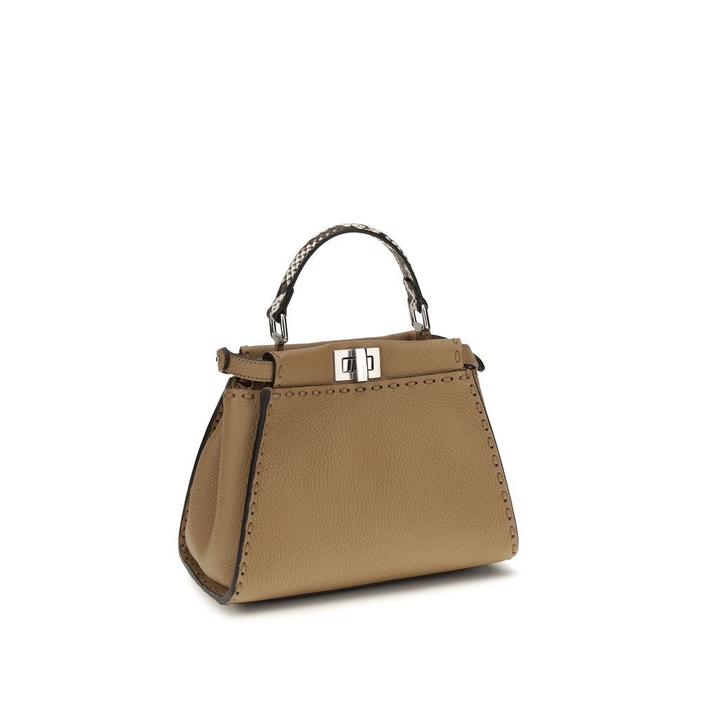 Fendi Beige Peekaboo Mini Handbag