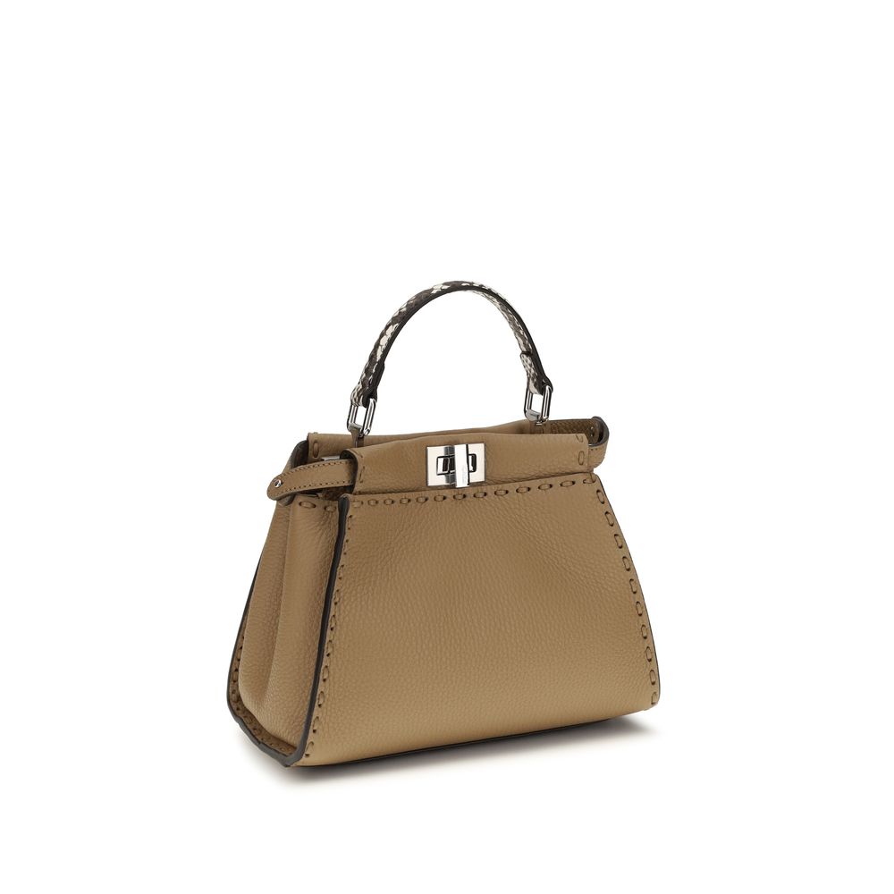 Fendi Beige Peekaboo Mini Handbag