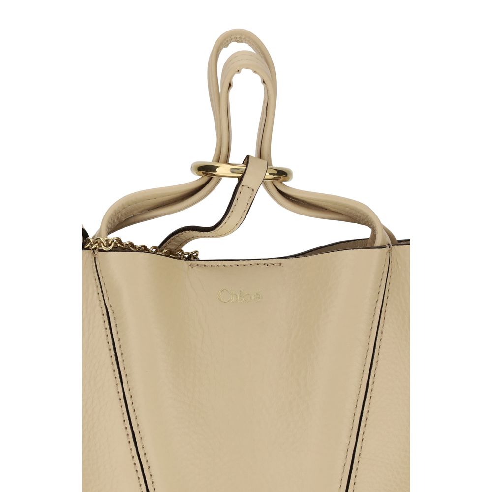 Chloé Beige The Spin Shoulder Bag