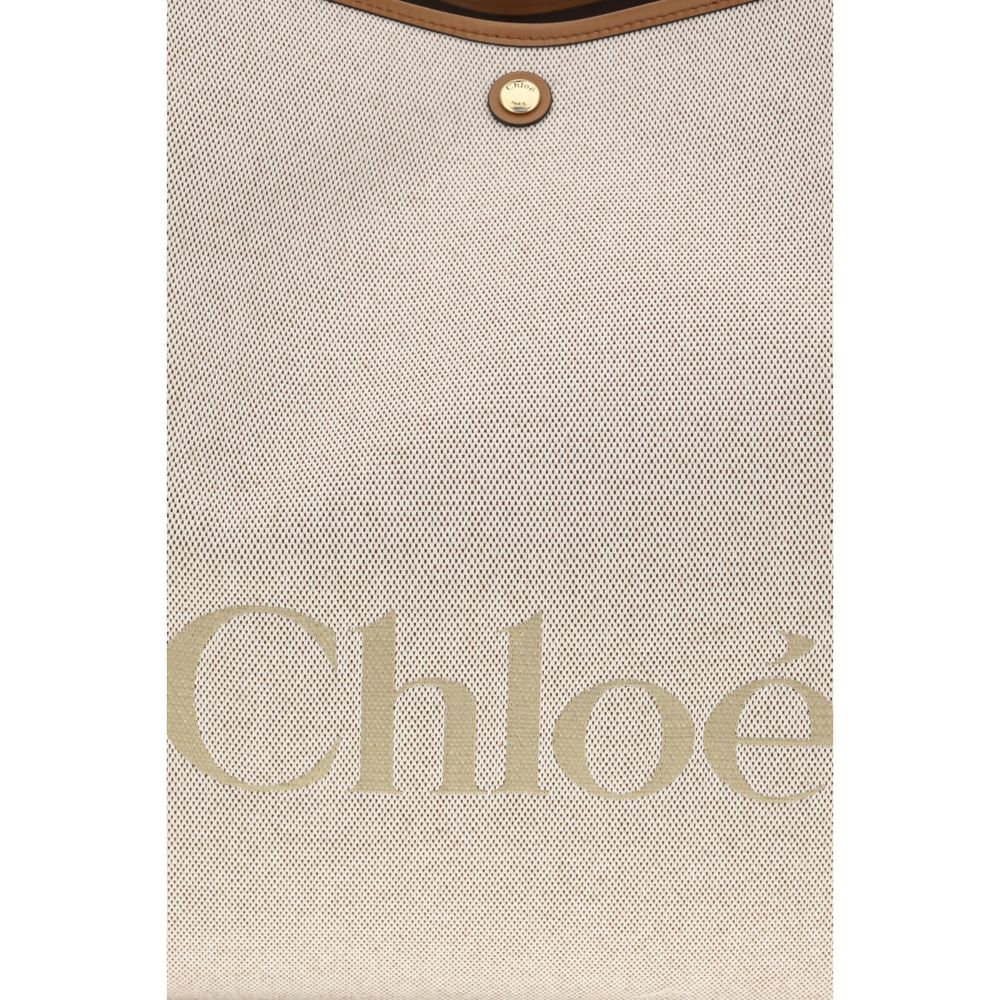 Chloé Beige The Large Carry Tote Bag