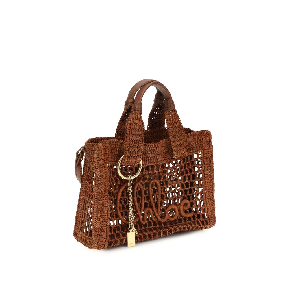 Chloé Brown The small Summer Banana East-West Tote Bag