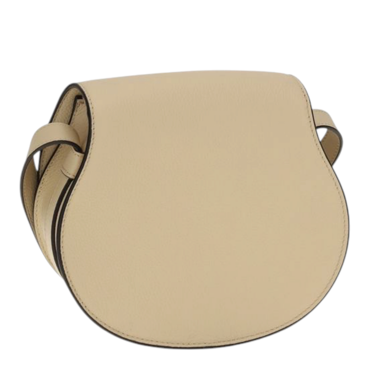 Chloé Small Marcie leather Shoulder Bag Beige Leather