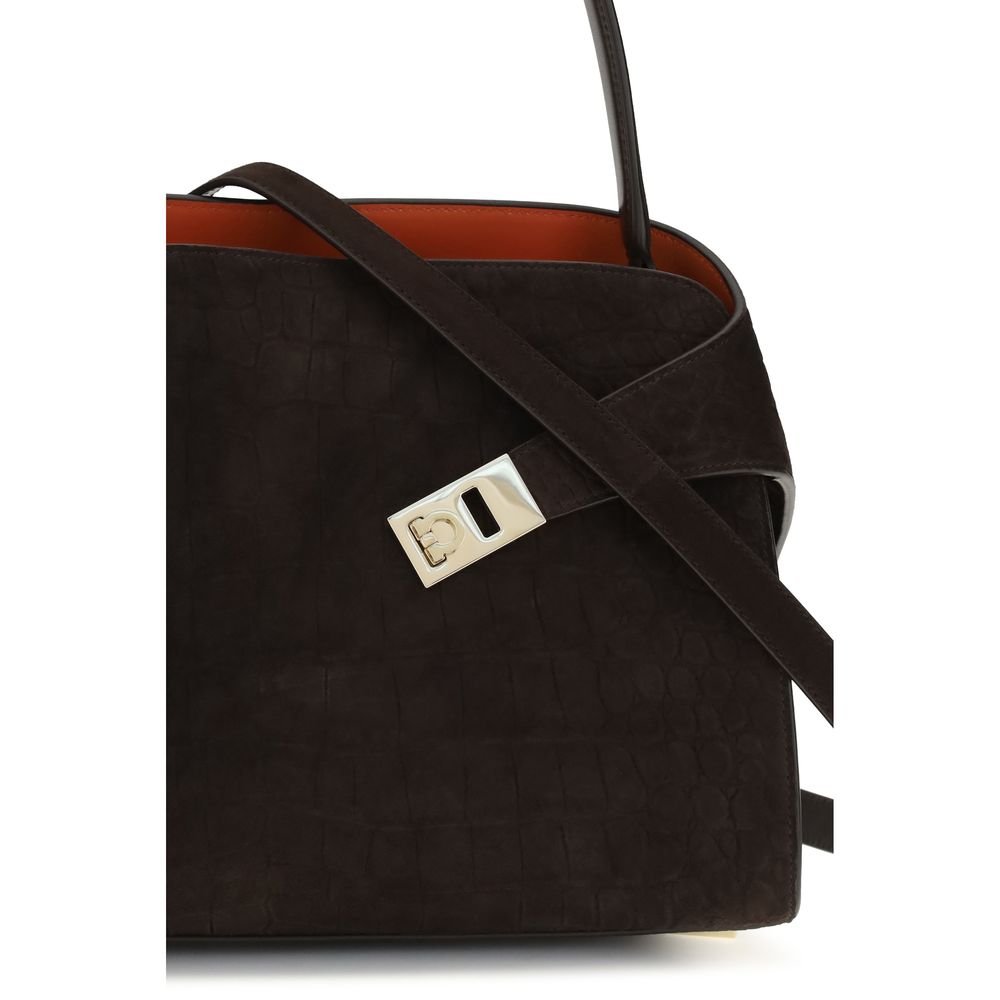 Ferragamo Brown  Hug Soft Shoulder Bag