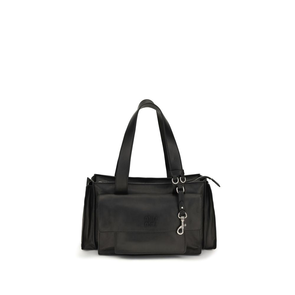 Miu Miu Brown Utilitaire leather Shoulder Bag