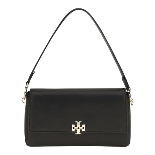 Tory Burch Small Charlie Bolso de Hombro Negro Piel