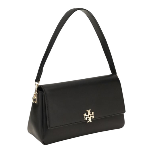 Tory Burch Small Charlie Bolso de Hombro Negro Piel