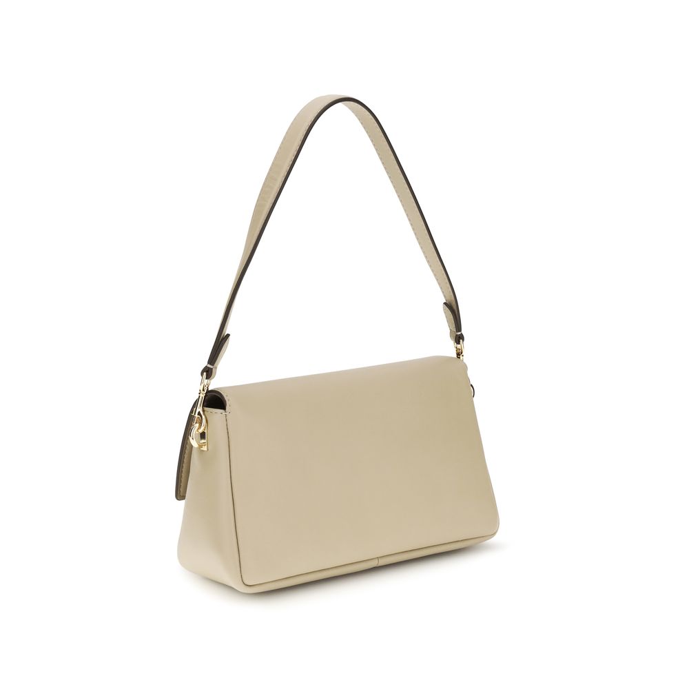 Tory Burch Beige Small Charlie Shoulder Bag