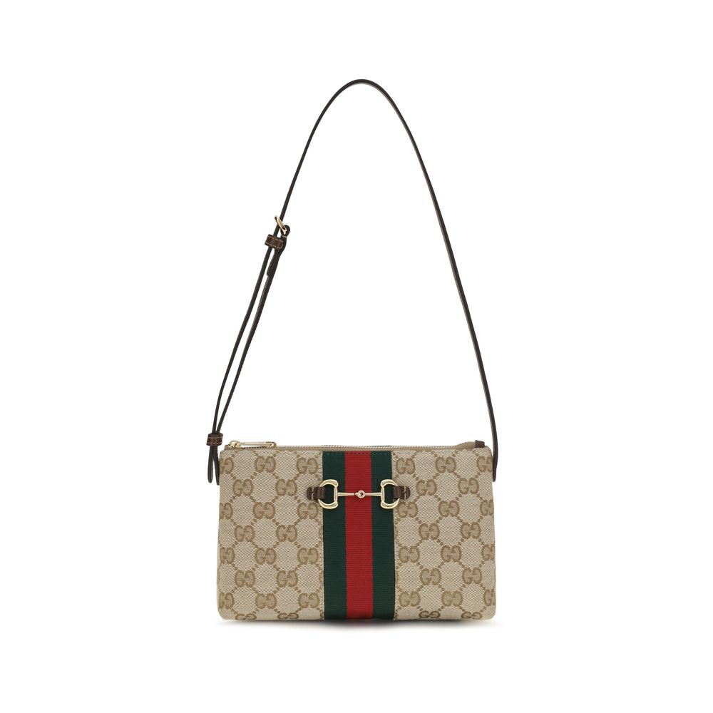 Gucci Beige GG Print Shoulder Bag
