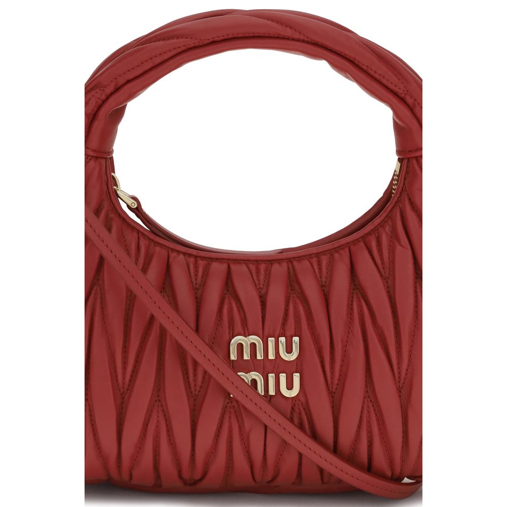 Miu Miu Red Wandler Mini Hobo Handbag