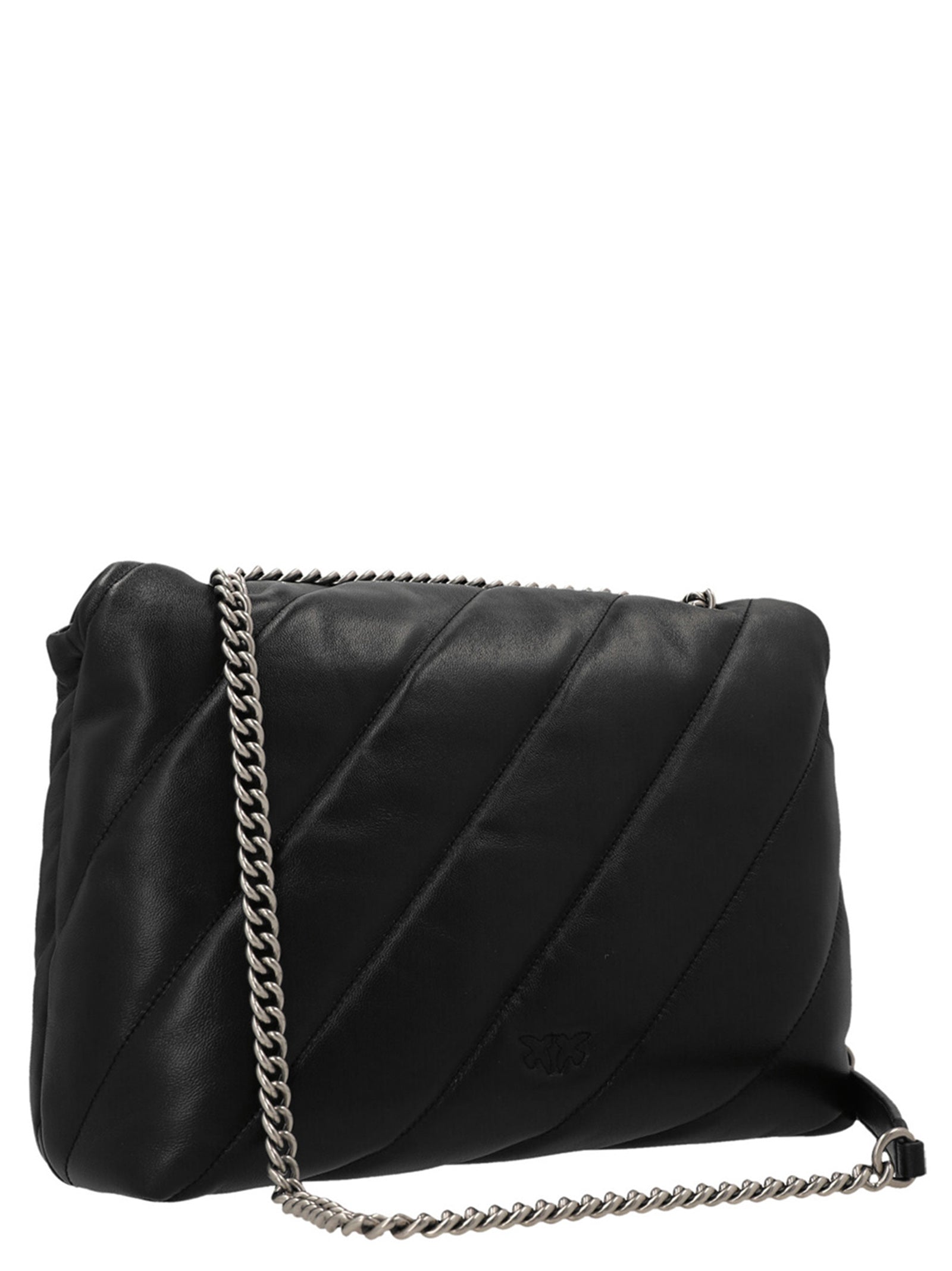 PINKO Black Classic Love Puff  Crossbody Bag