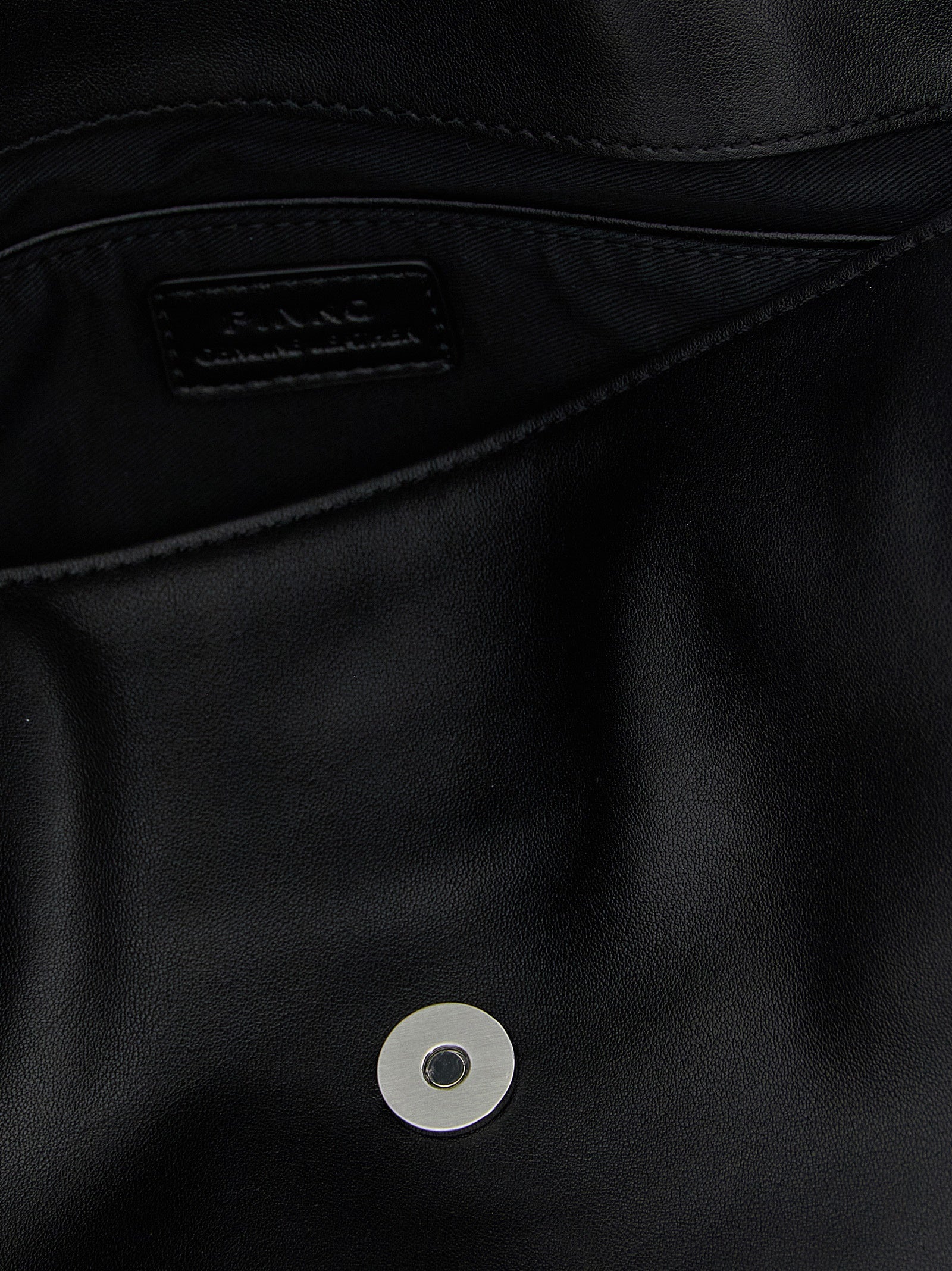 PINKO Black Saddle Baguette Bag