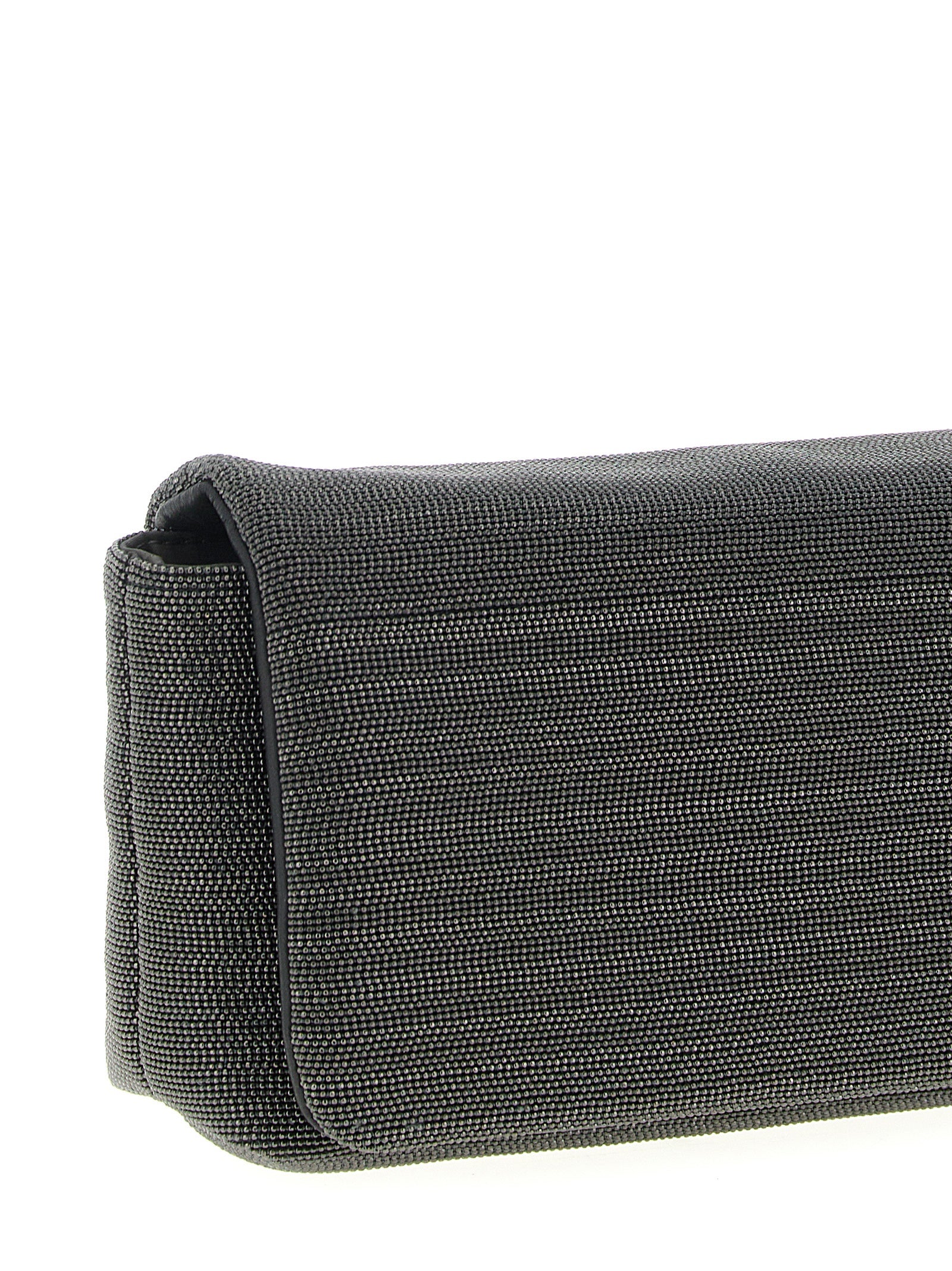 Brunello Cucinelli Black Monile Clutch Bag