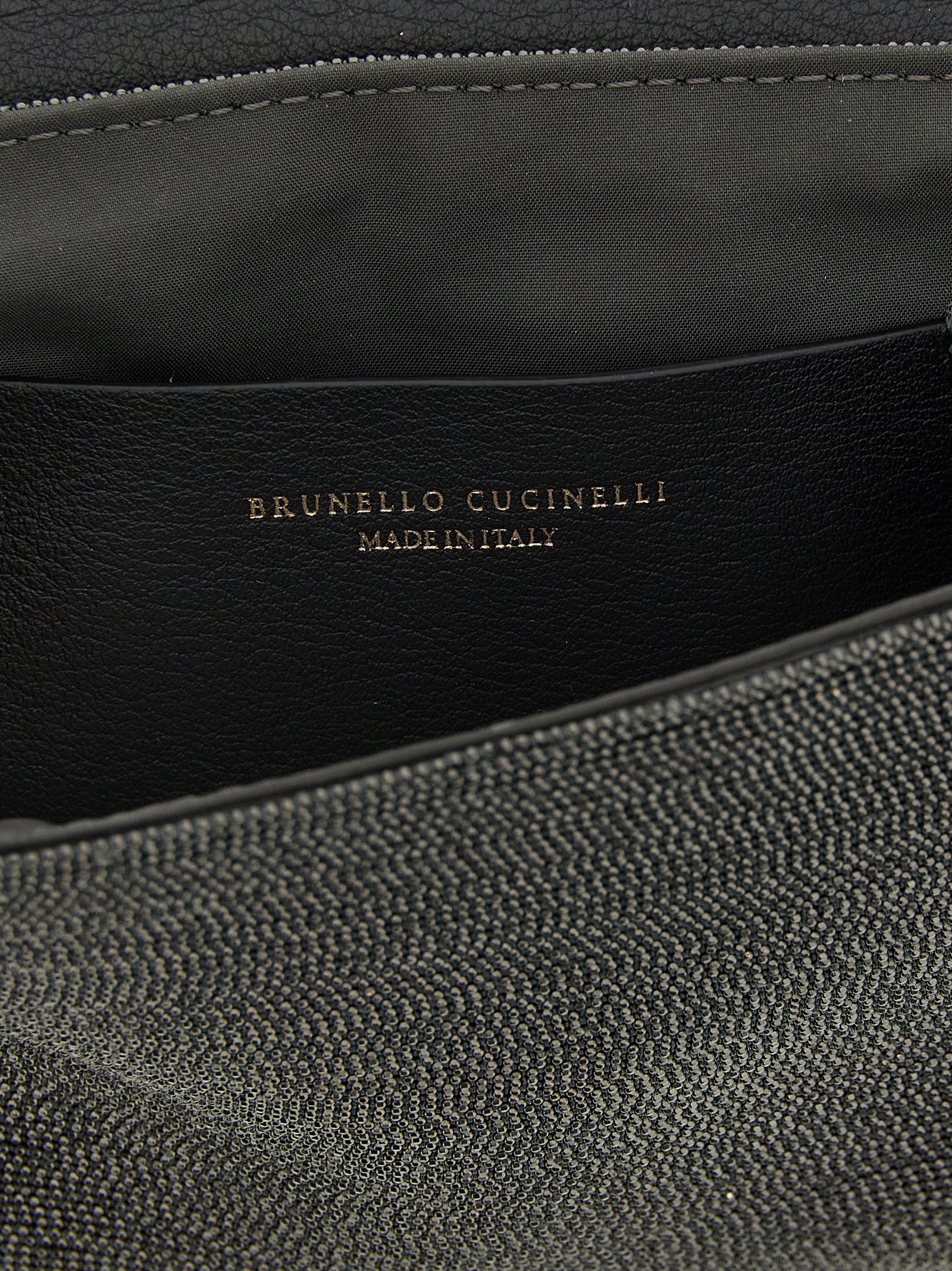 Brunello Cucinelli Black Monile Clutch Bag