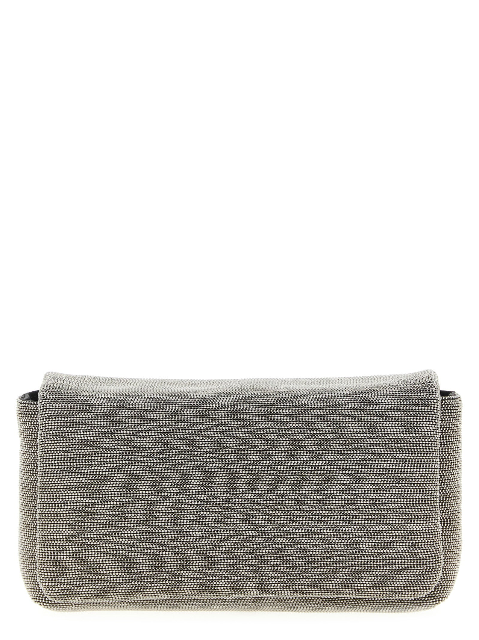 Brunello Cucinelli Silver Monile Clutch Bag