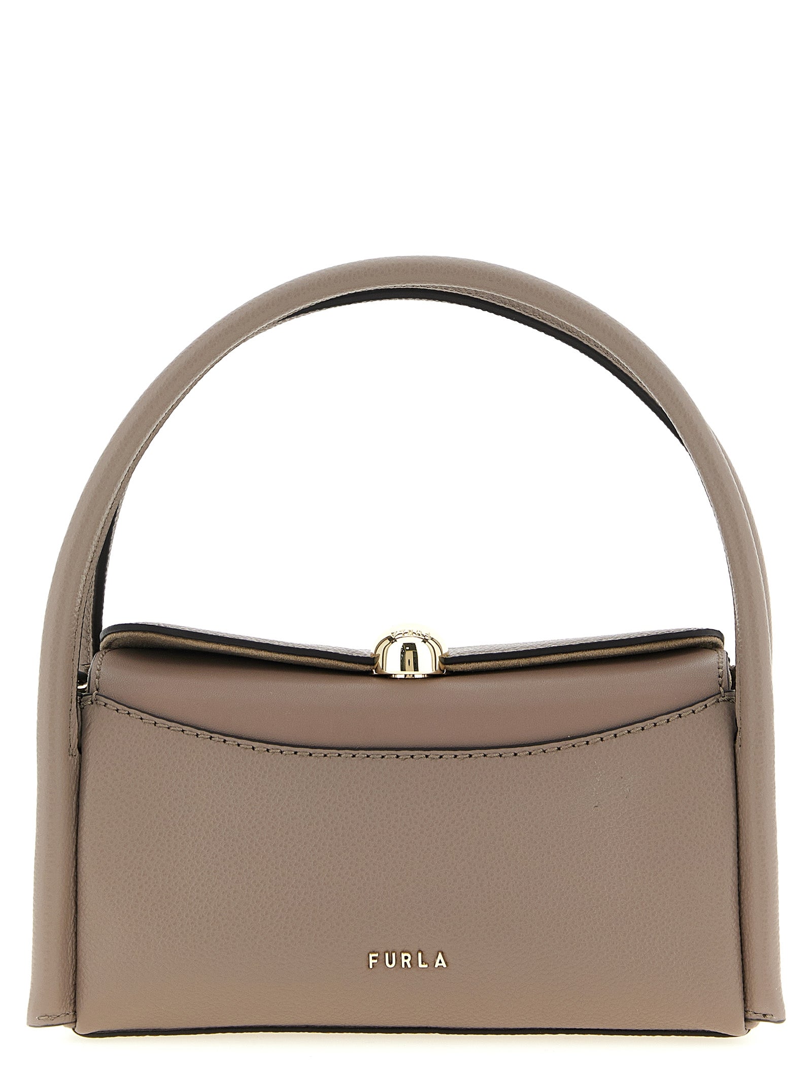 Furla Gray Boston Nicole Handbag