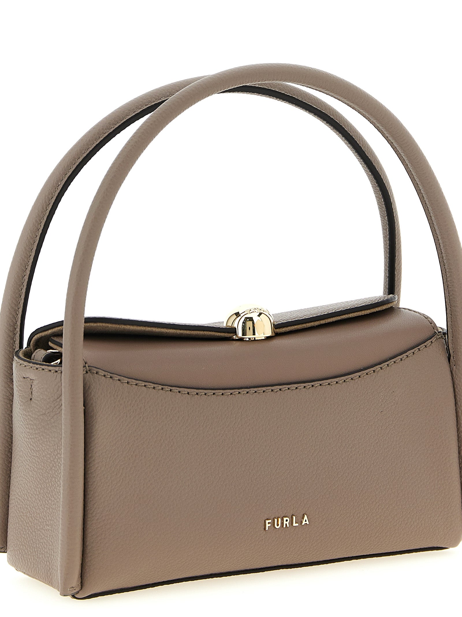 Furla Gray Boston Nicole Handbag