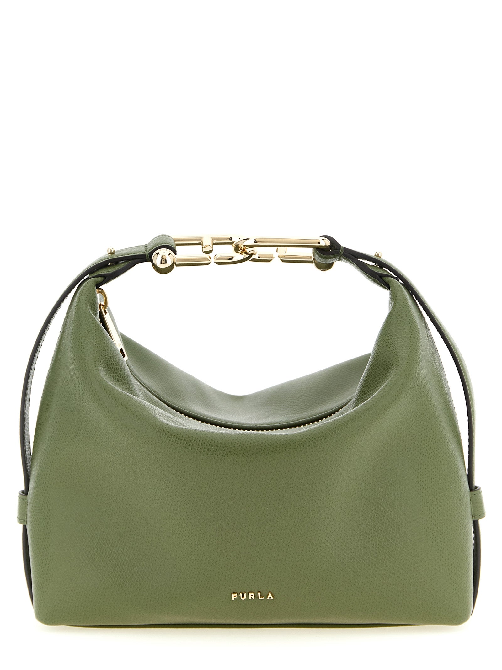 Furla Green Tonie Shoulder Bag