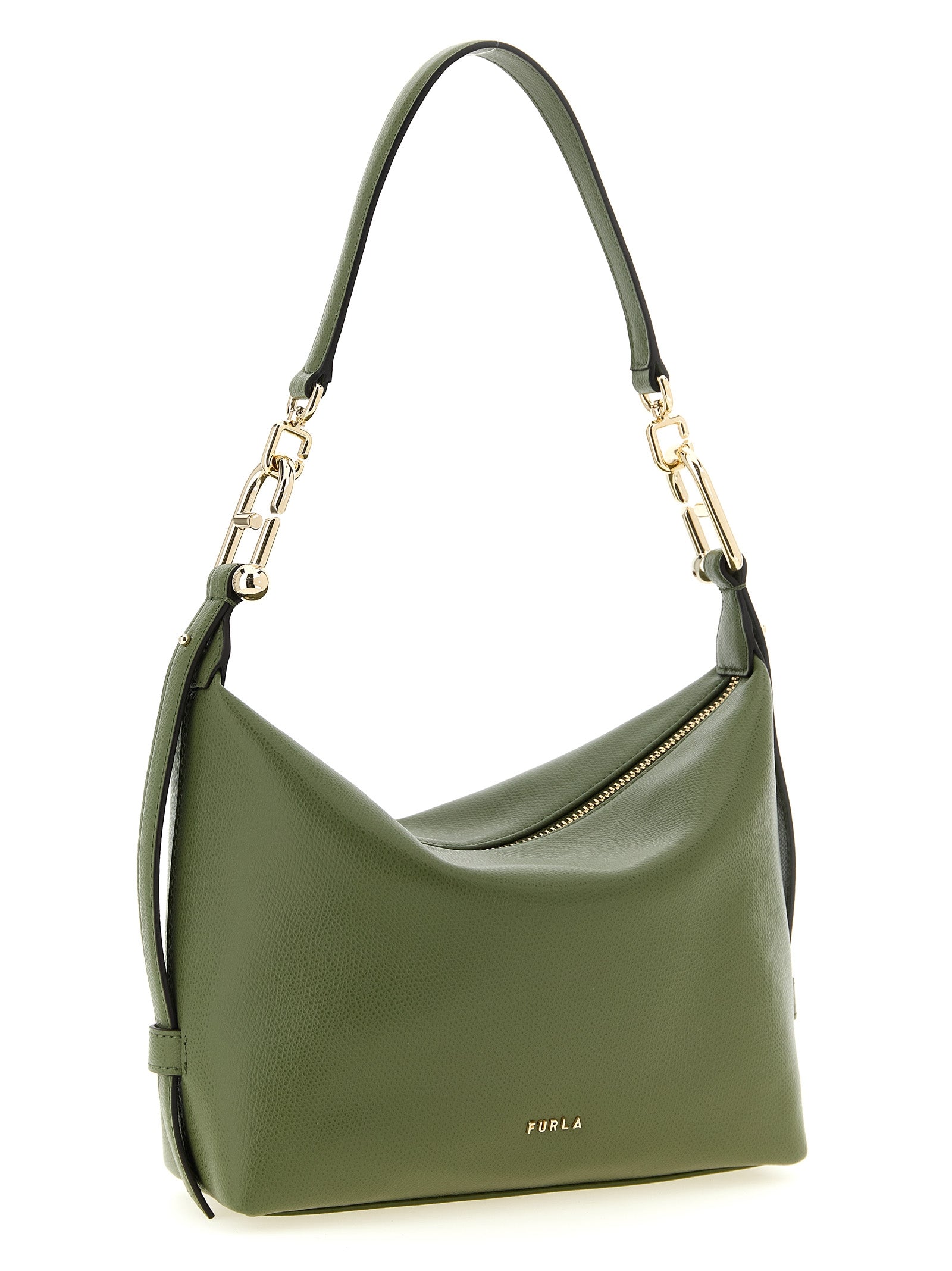 Furla Green Tonie Shoulder Bag