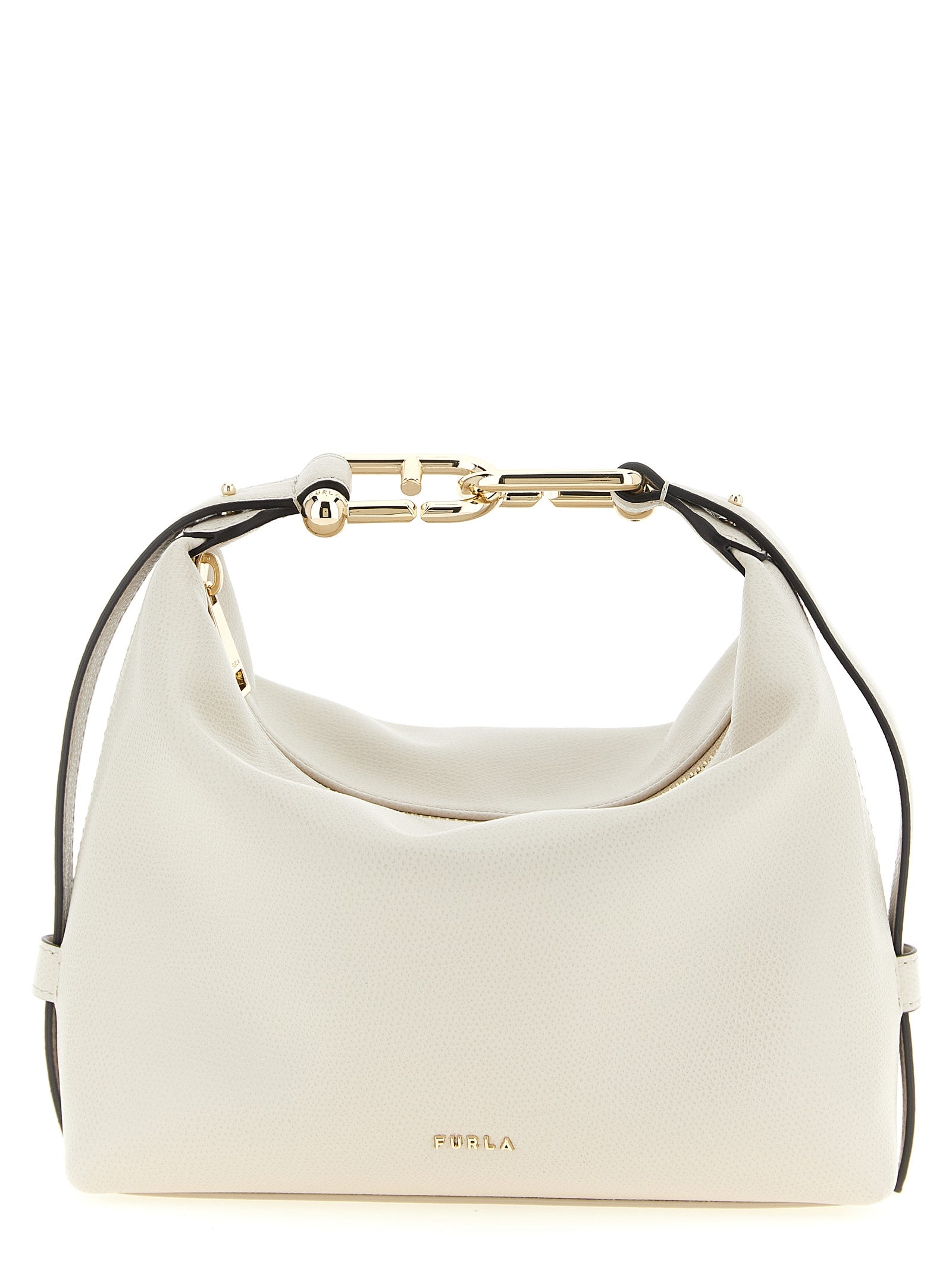 Furla White Tonie  Shoulder Bag