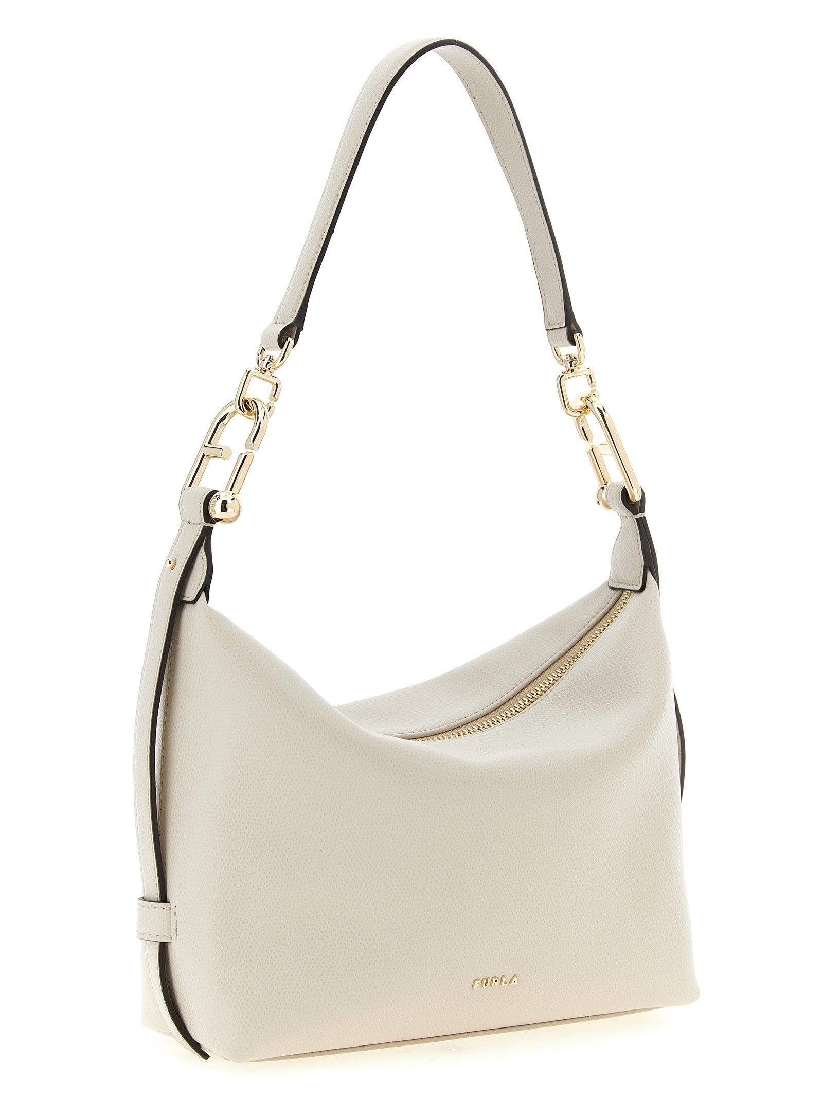 Furla White Tonie  Shoulder Bag