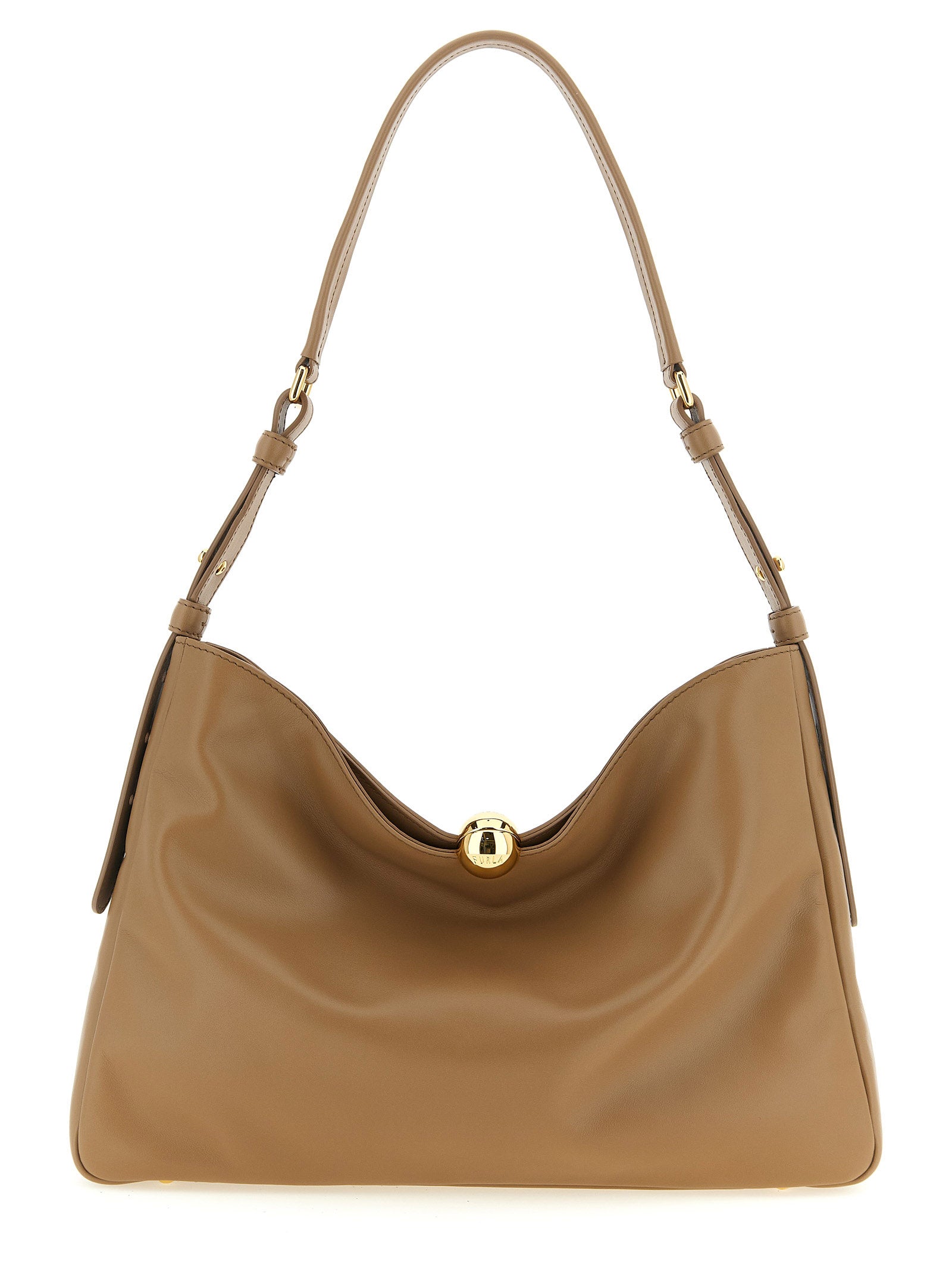 Furla Beige Sfera Soft Shoulder Bag