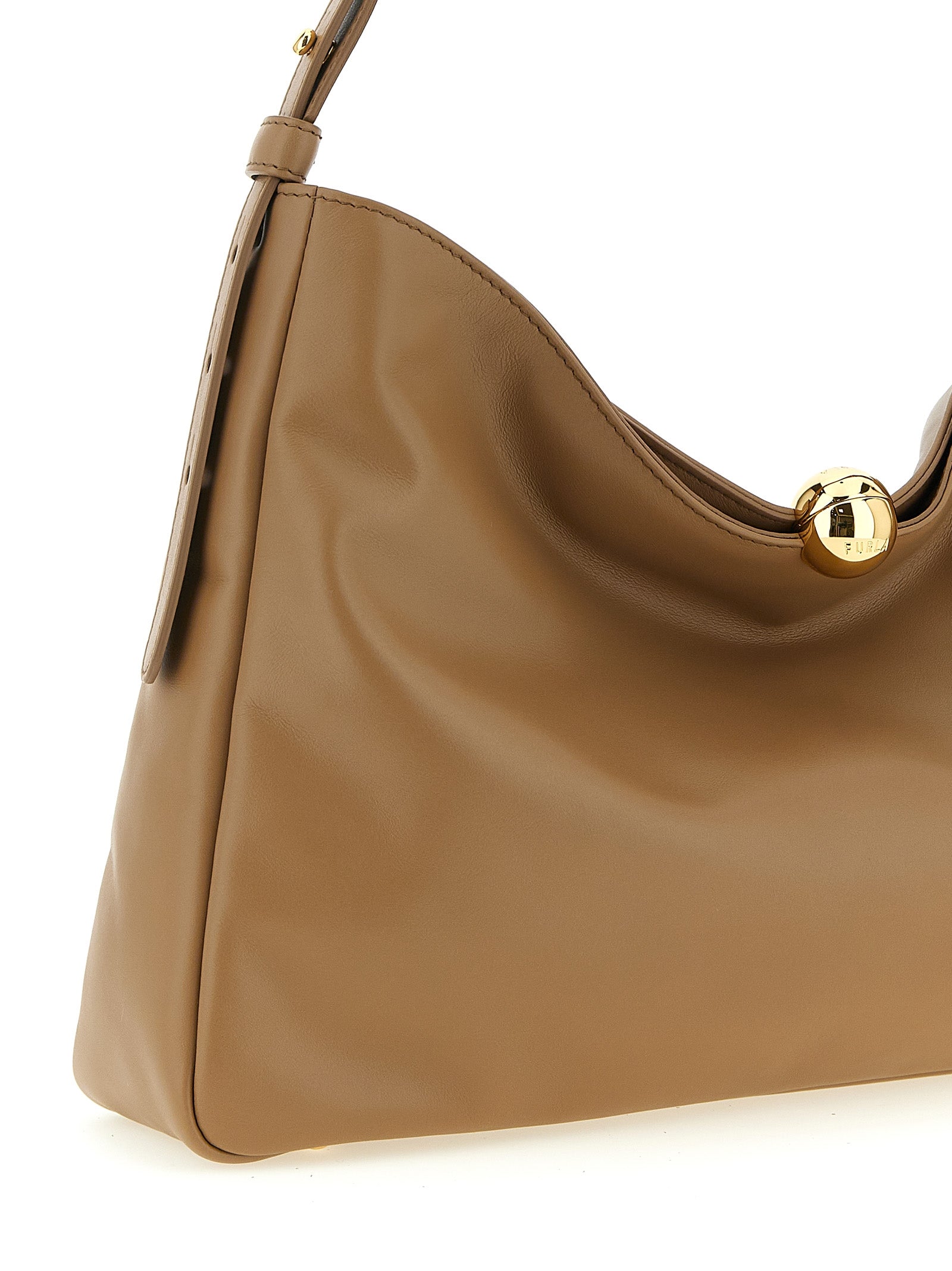 Furla Beige Sfera Soft Shoulder Bag