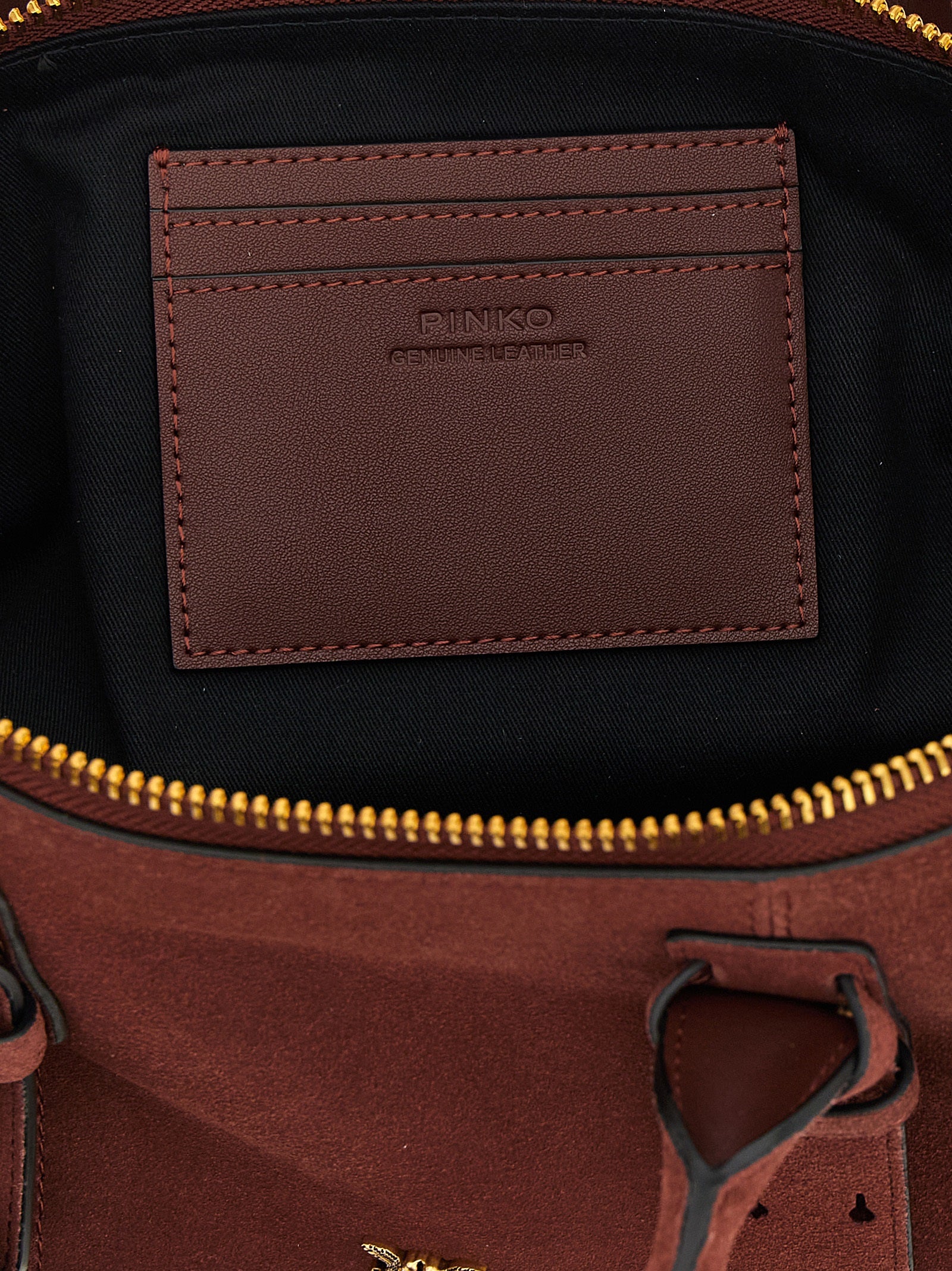 PINKO Bordeaux Bowling Baguette Bag