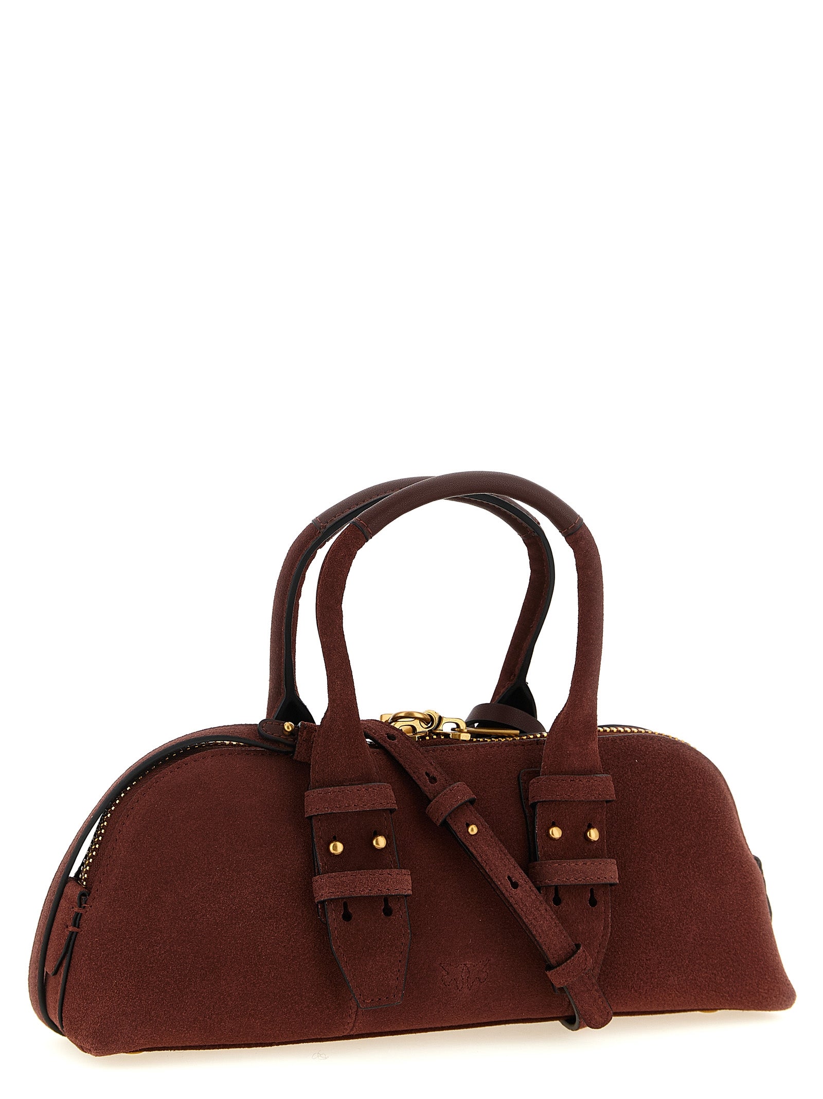 PINKO Bordeaux Bowling Baguette  Bag