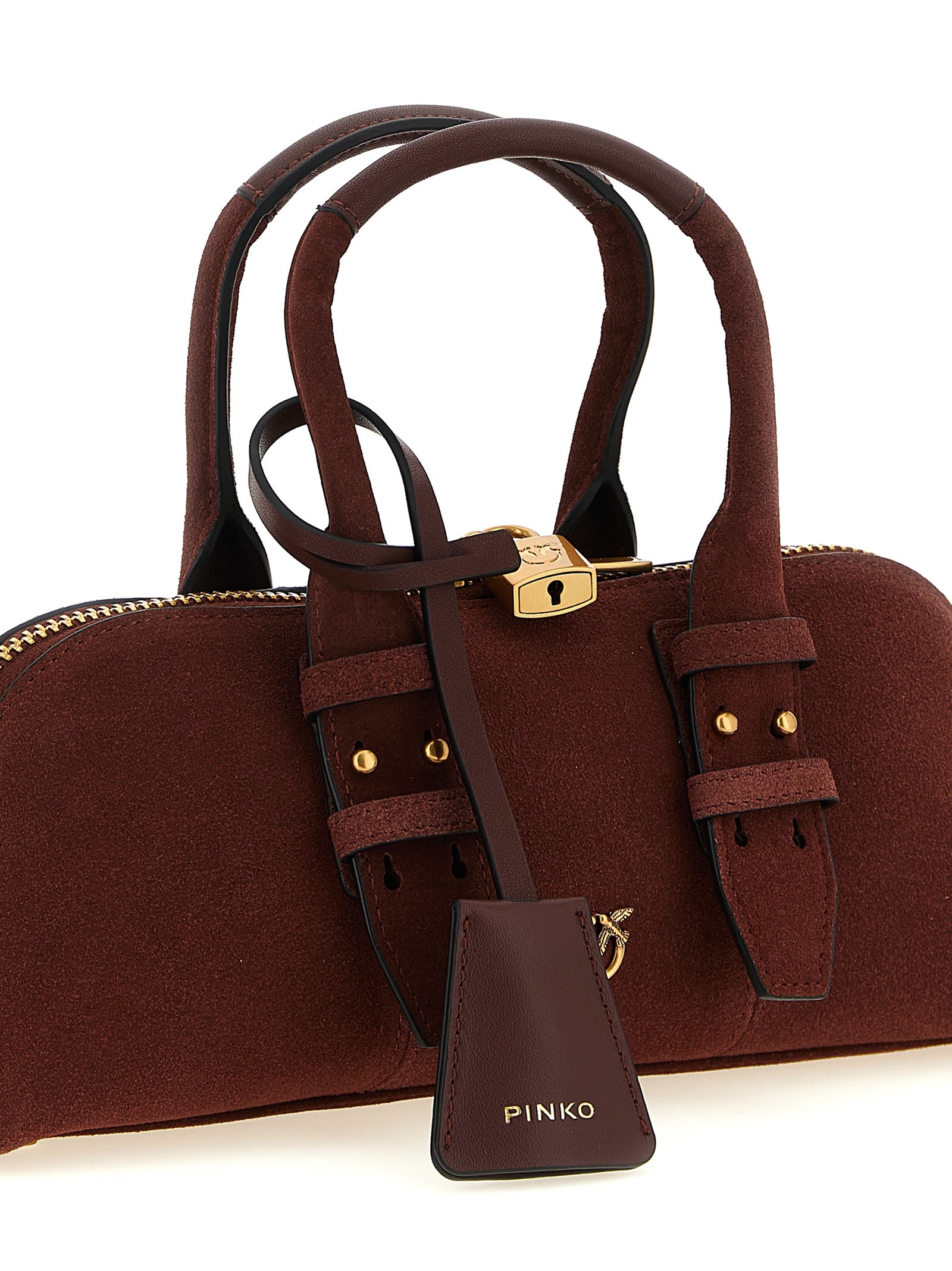 PINKO Bordeaux Bowling Baguette  Bag