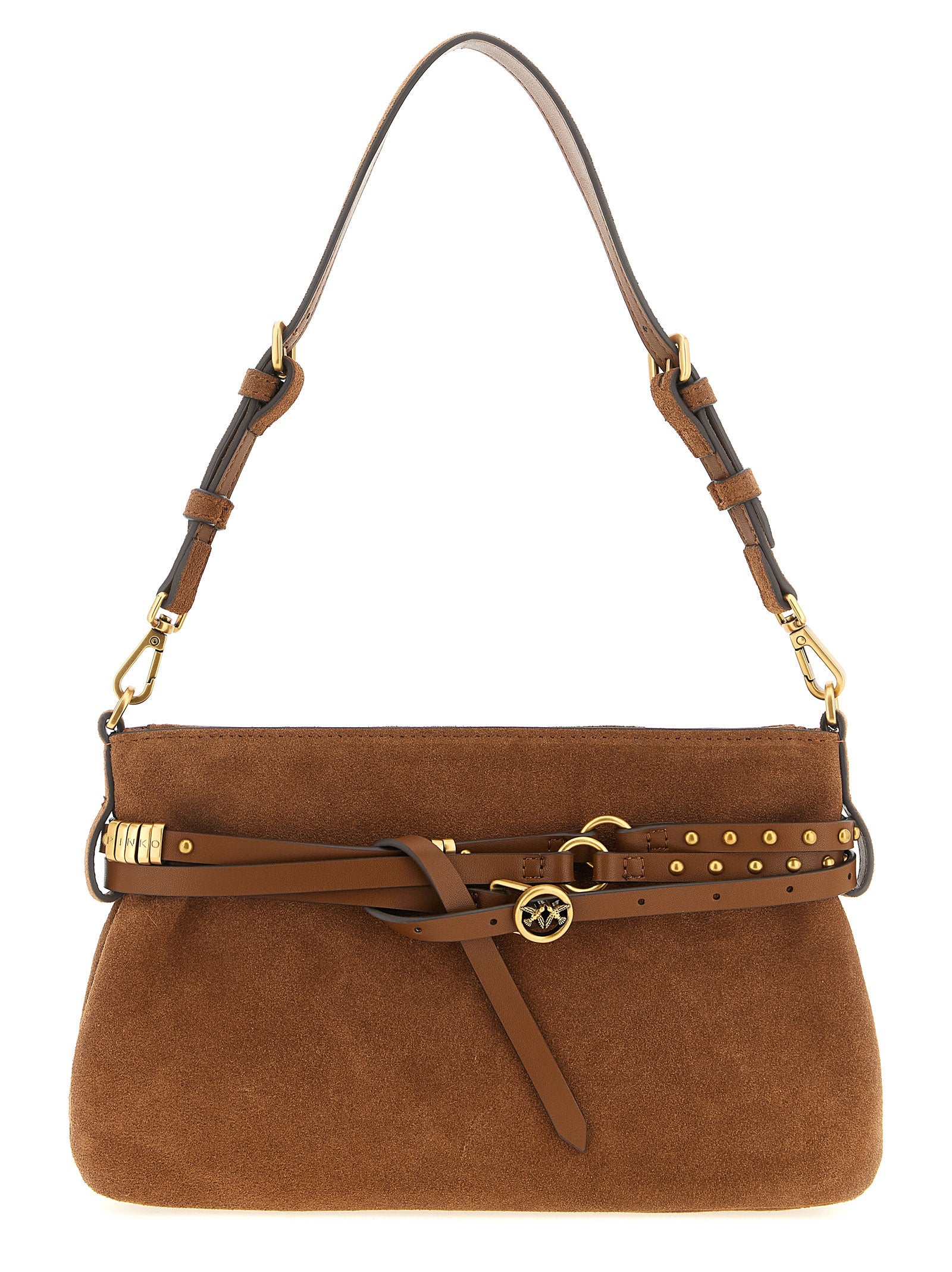 PINKO Brown Belt Shoulder Bag