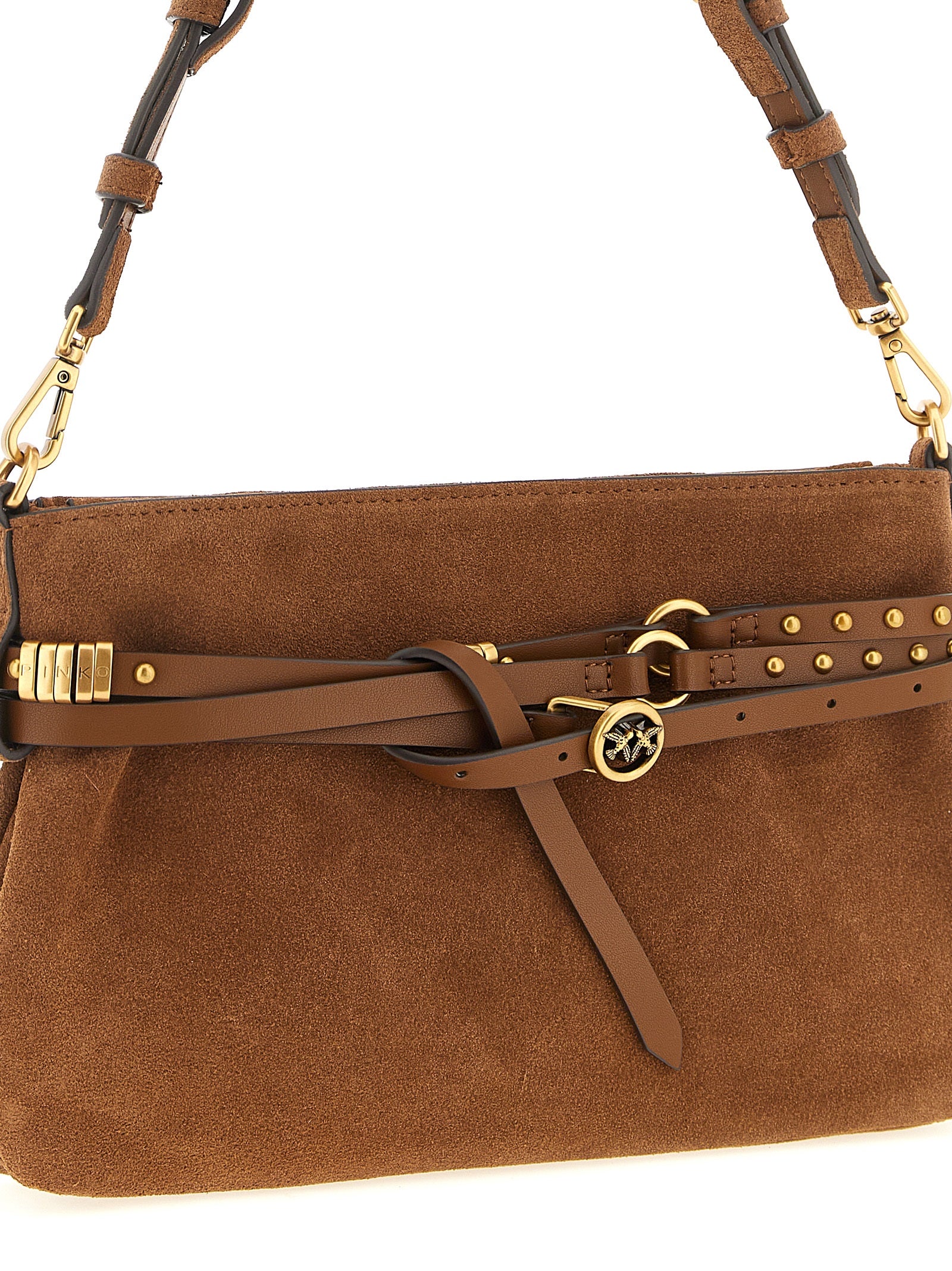 PINKO Brown Belt Shoulder Bag