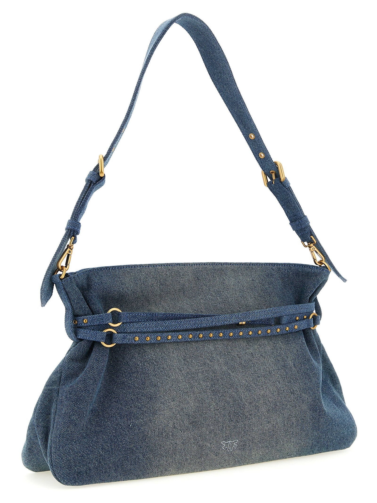 PINKO Blue Belt Shoulder Bag