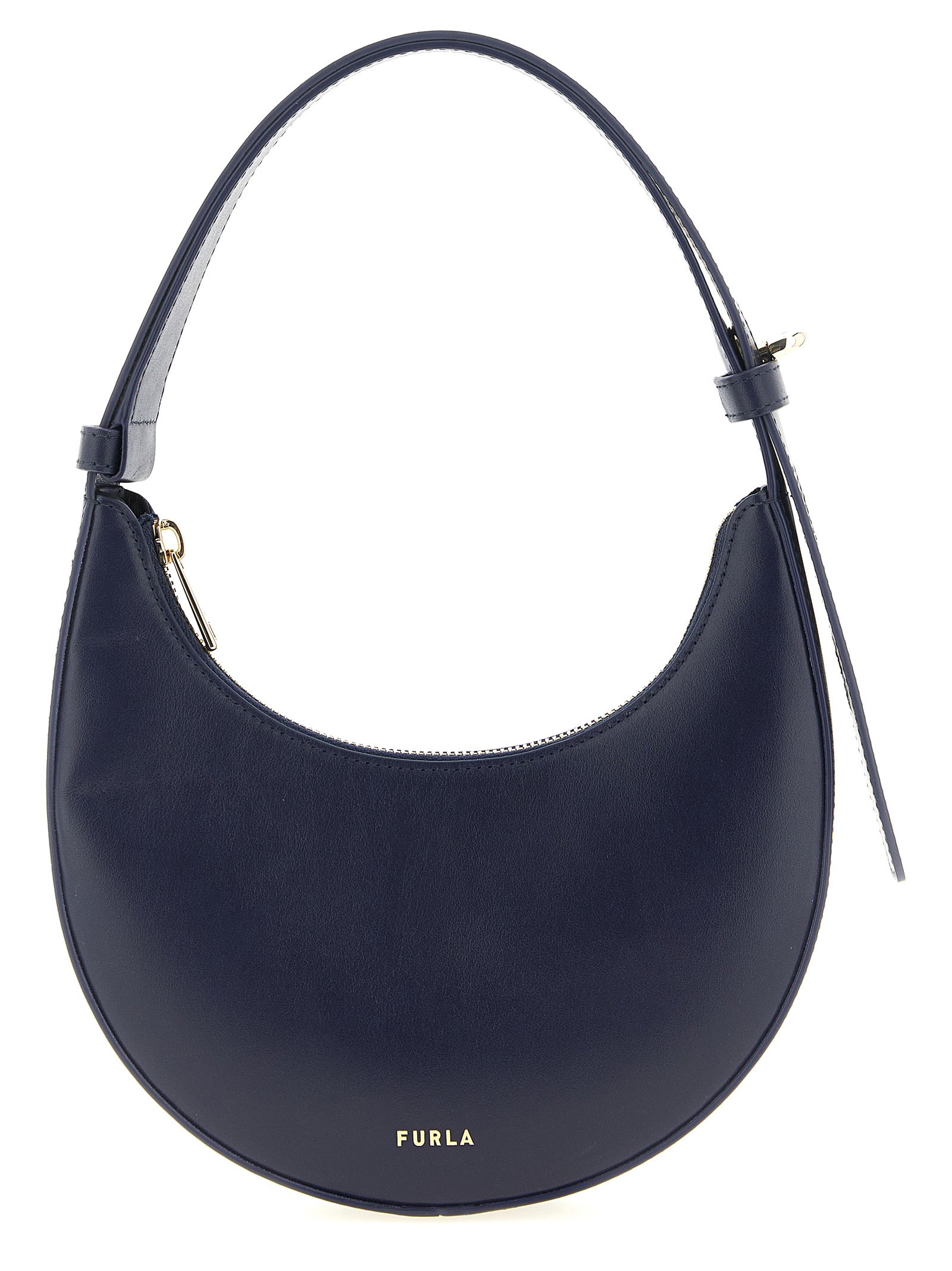 Furla Blue Delizia Mini Shoulder Bag